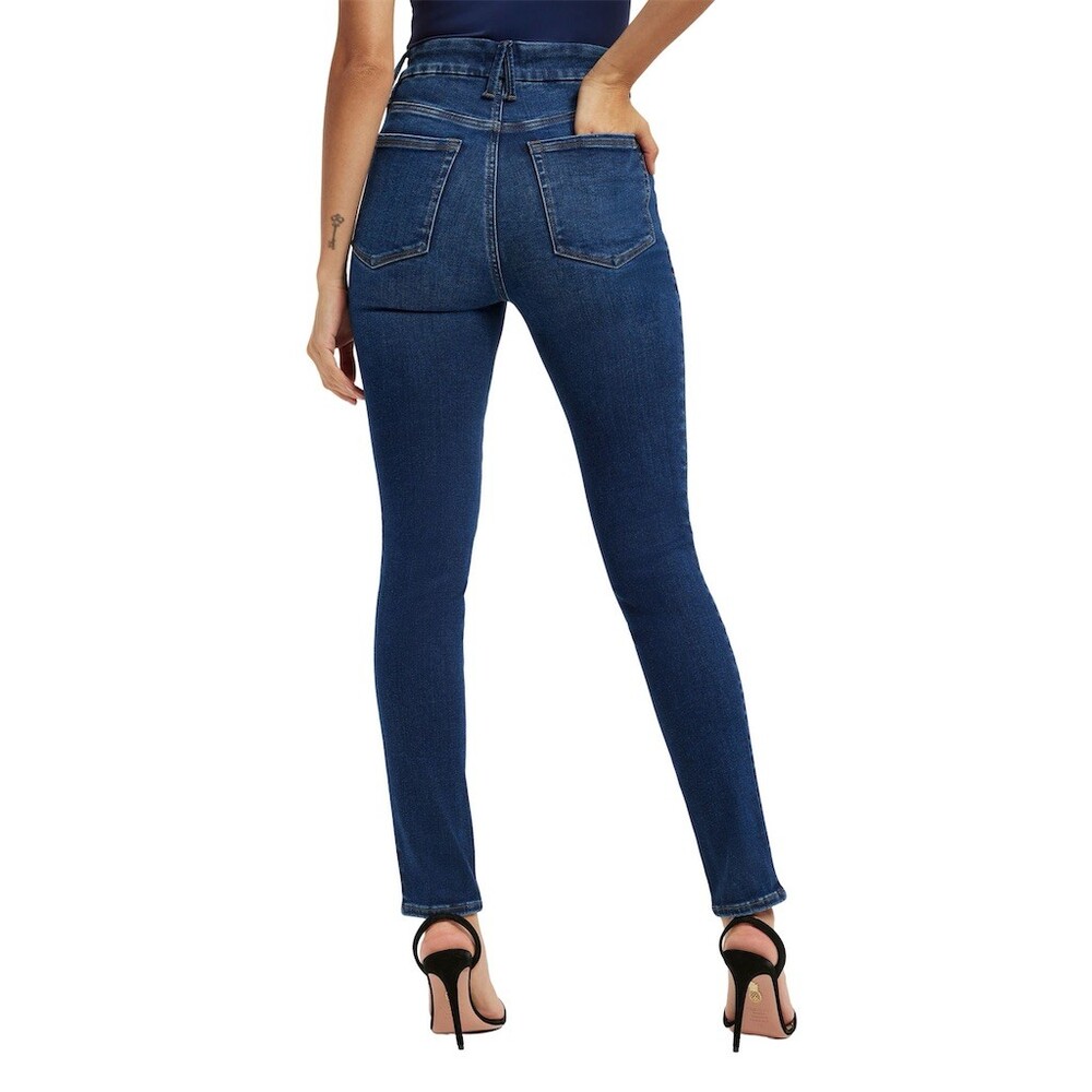 Good American Always Fit Good Legs Skinny Jeans Medium Dark Wash High Rise - Picture 2 of 14